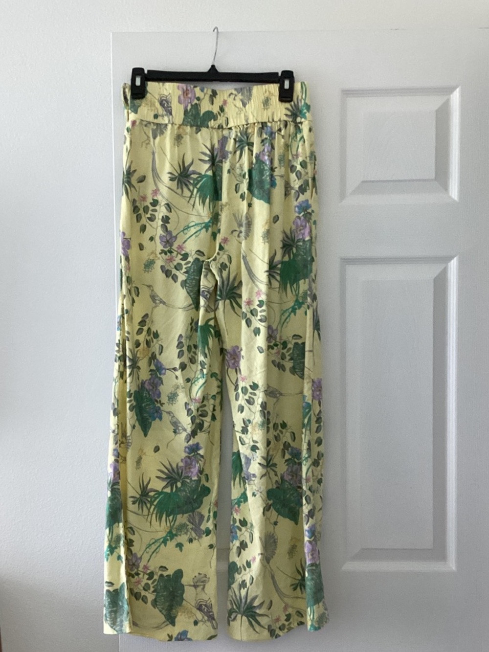 INC International Concepts Yellow Floral Wide Leg Pants - Picture 2 of 4